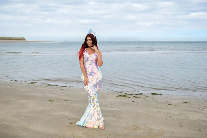 Sequin Mermaid Tail Dress for Adults - Perfect for Mermaid Parties, Under the Sea Event