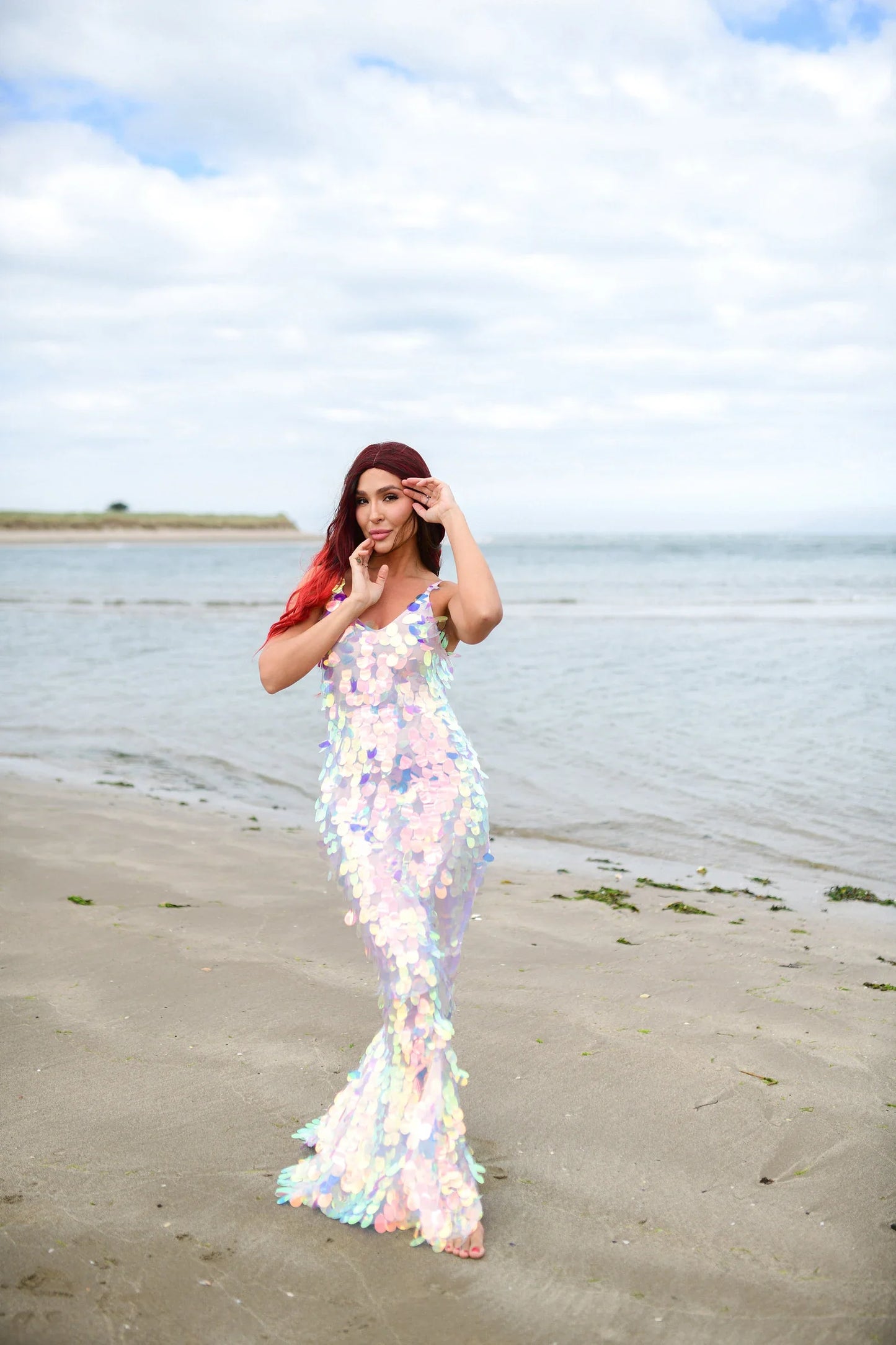 Sequin Mermaid Tail Dress for Adults - Perfect for Mermaid Parties, Under the Sea Event