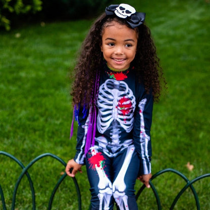 Skeleton Halloween Bodysuit for Girls - Day of the Dead