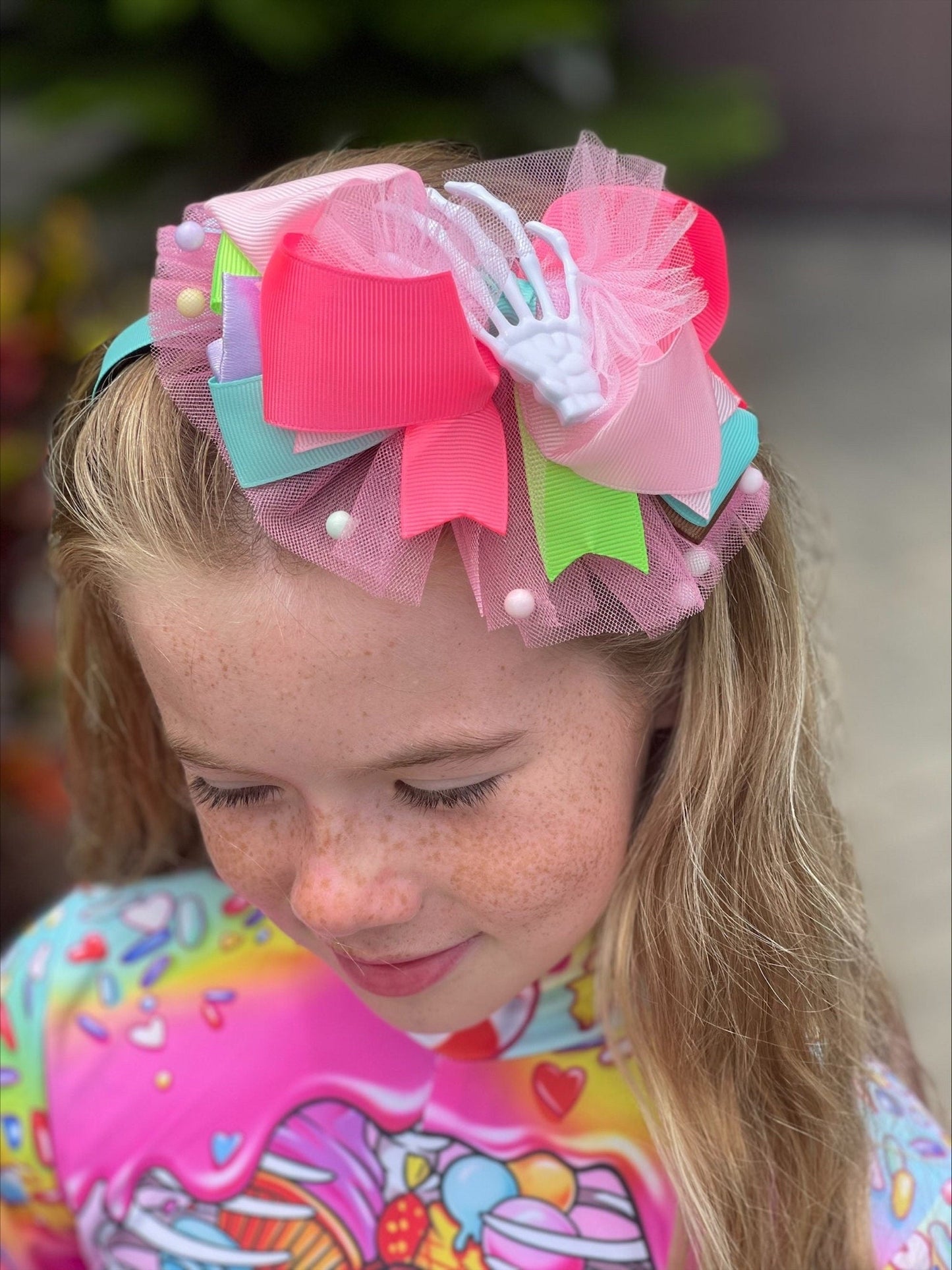 Donut Sugar Skeleton Halloween Bodysuit for Girls - Day of the Dead