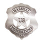 Old West Replica Tombstone U.S. Marshall's Badge